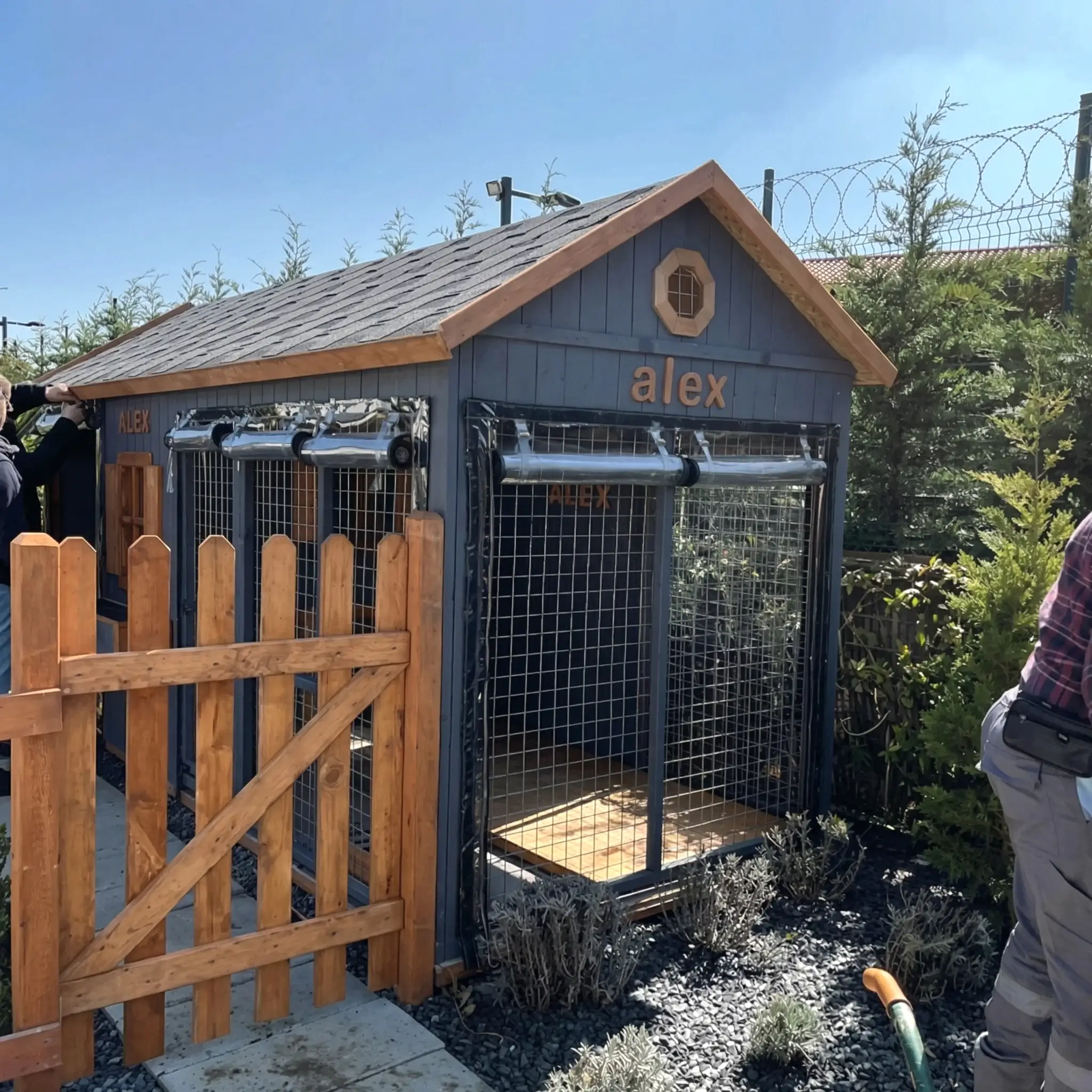 Alex Ahşap Köpek Kulübesi