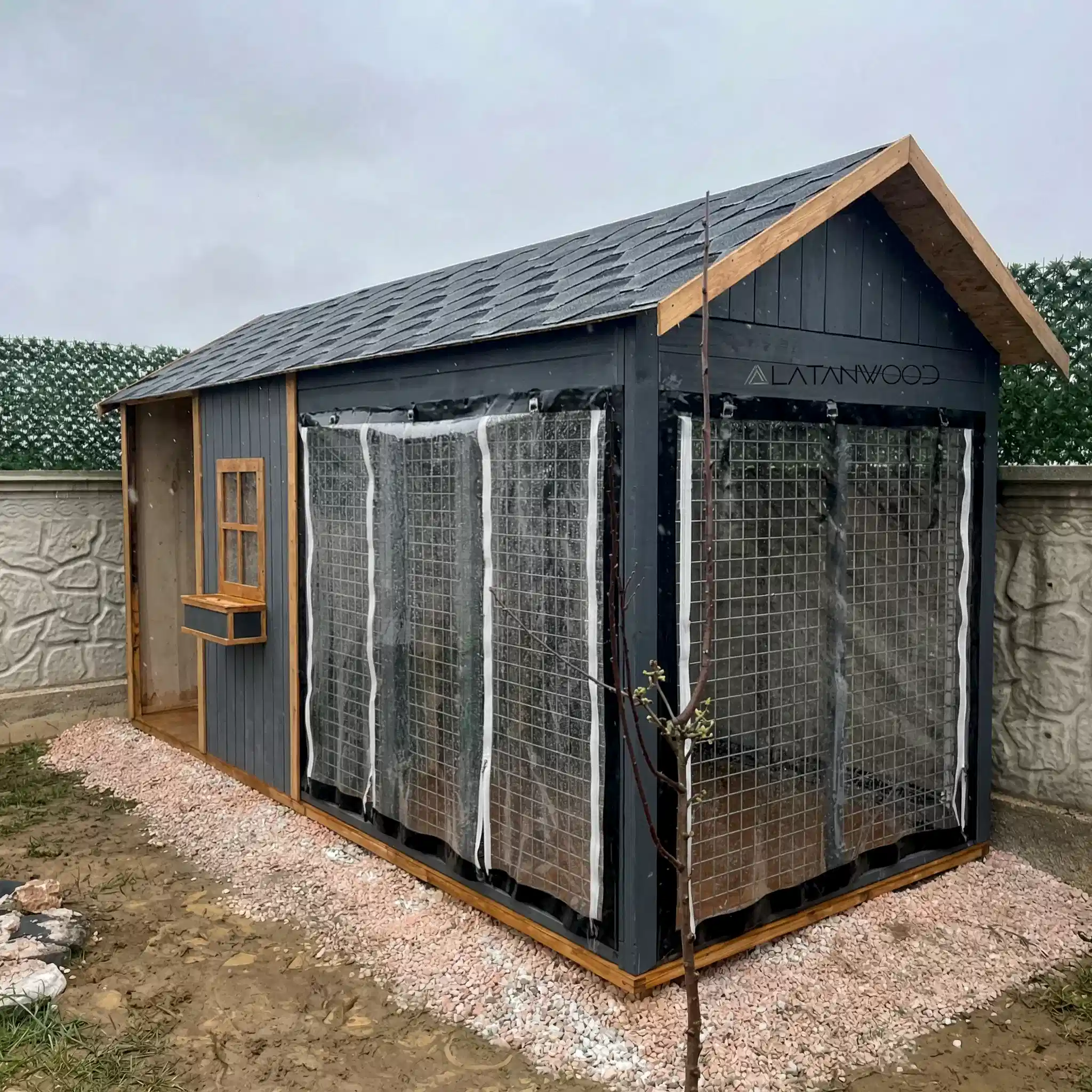 Arthur Ahşap Köpek Kulübesi