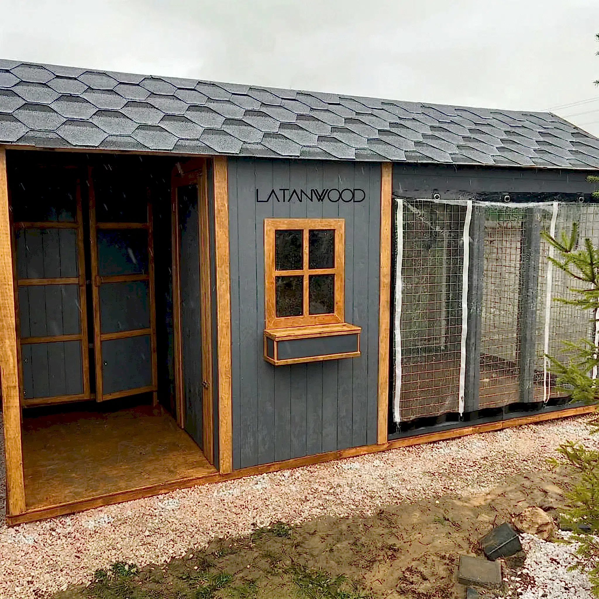 Arthur Ahşap Köpek Kulübesi