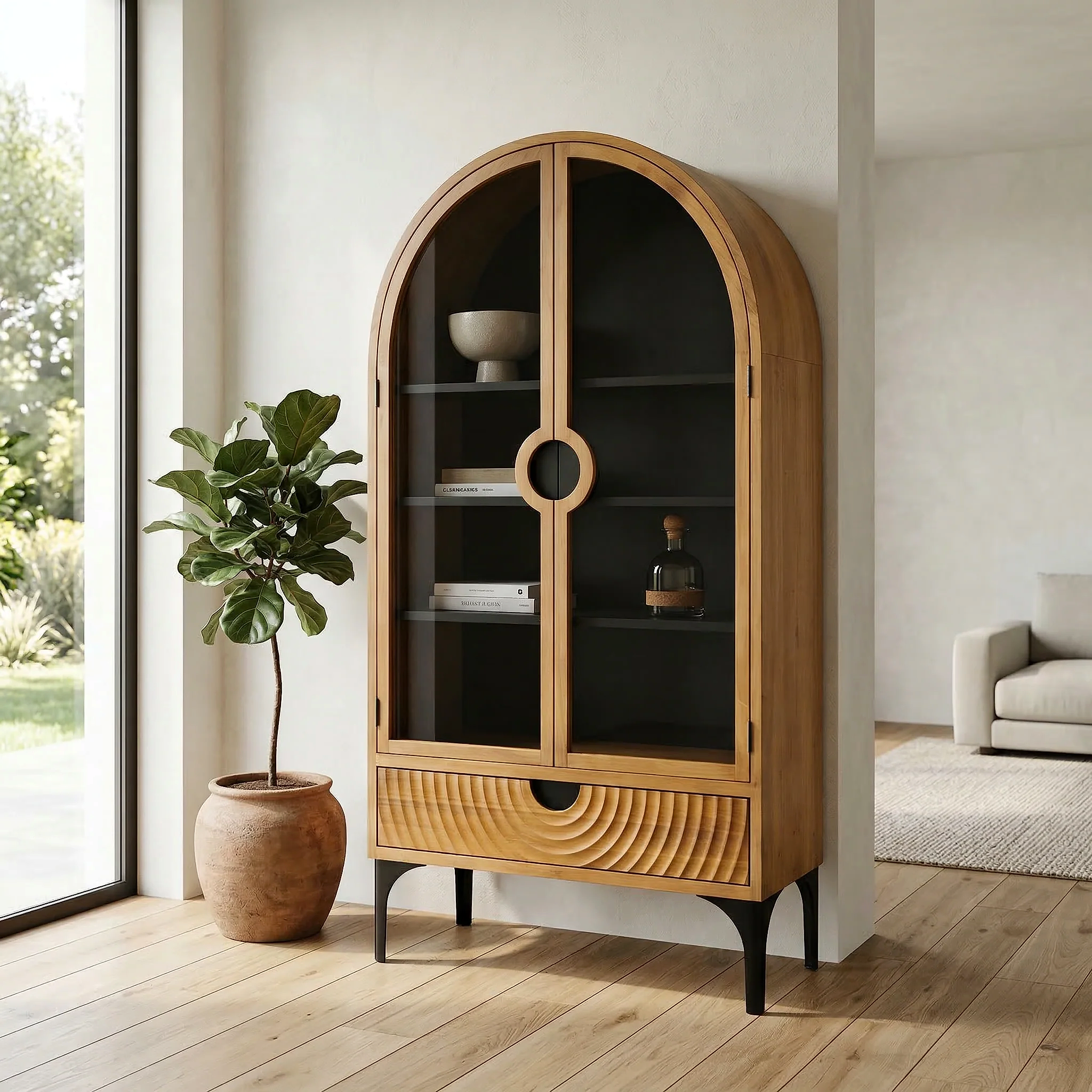 Amour Ahşap Büfe & Vitrin