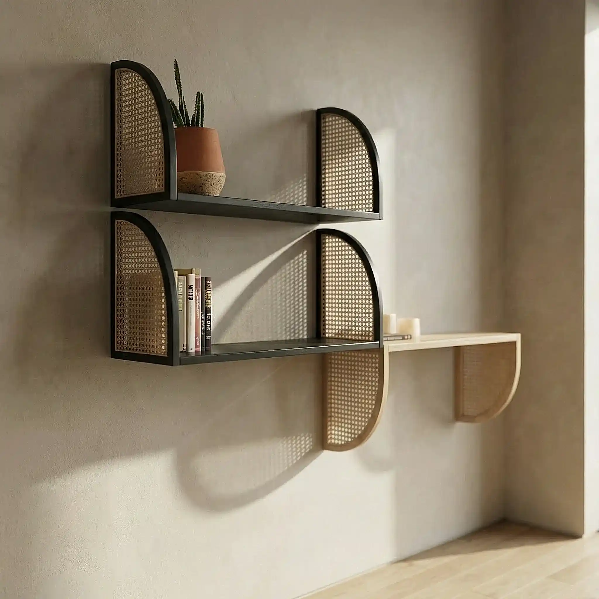 Bubbly 3'lü Hazeran Duvar Rafı