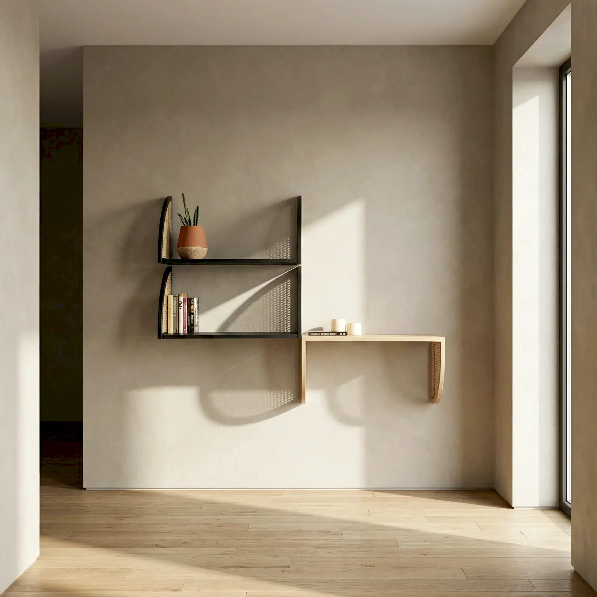 Bubbly 3'lü Hazeran Duvar Rafı