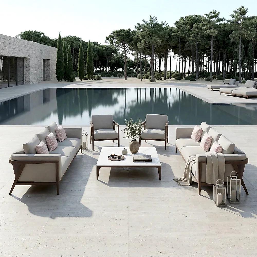 Casilya Ahşap Bahçe Oturma Grubu