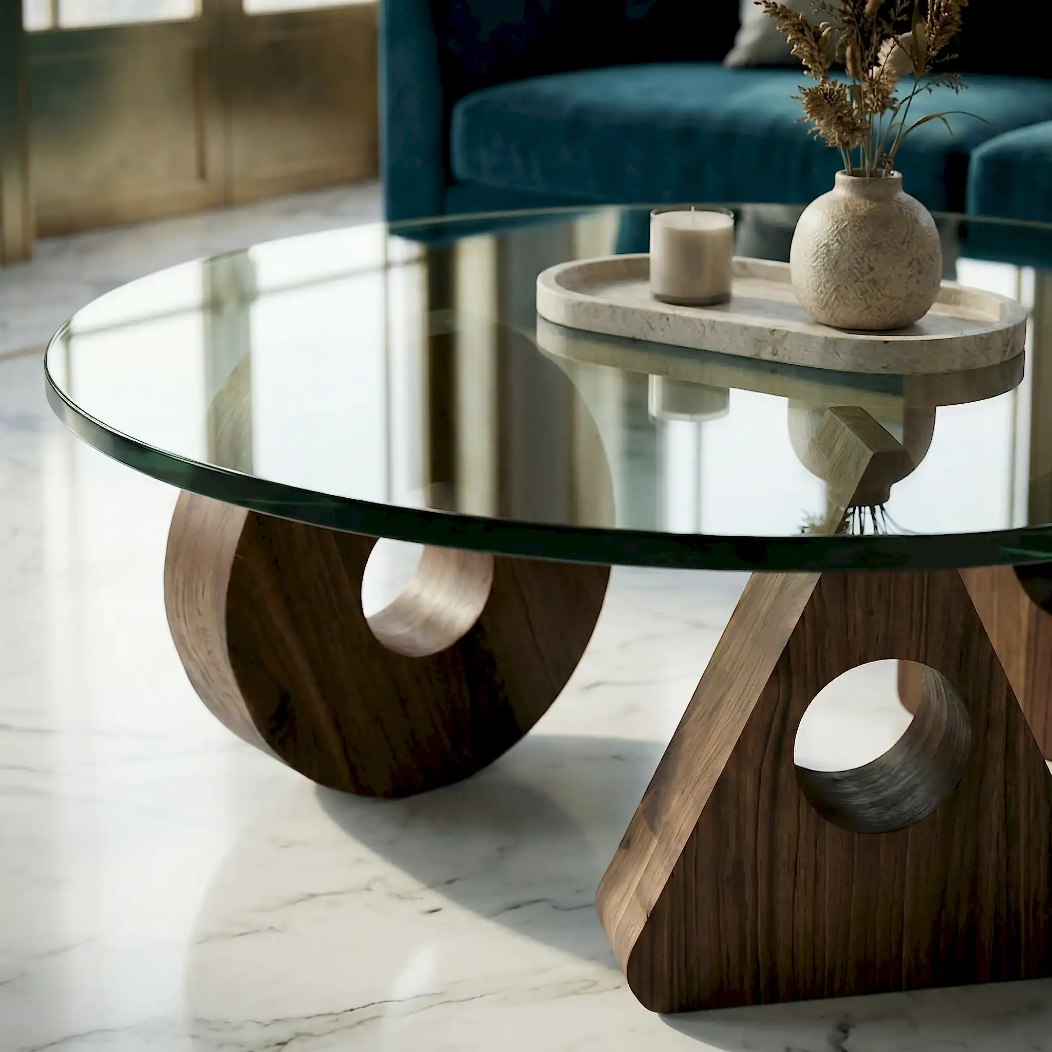 Cosmos Ahşap Orta Sehpa