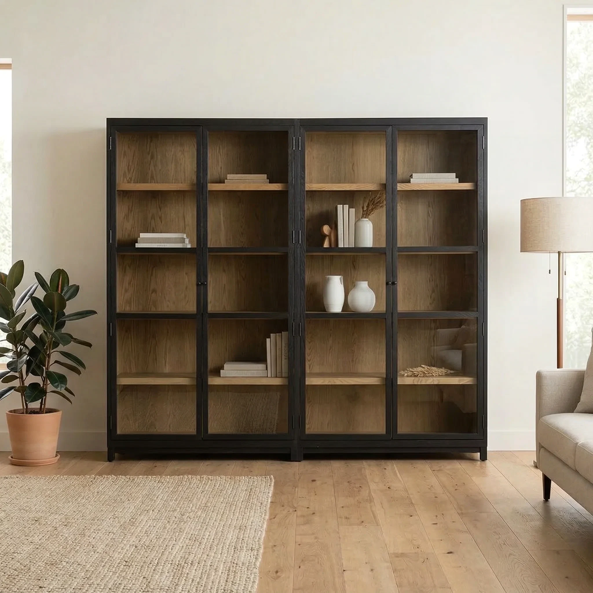 Curvas Ahşap Büfe & Kitaplık