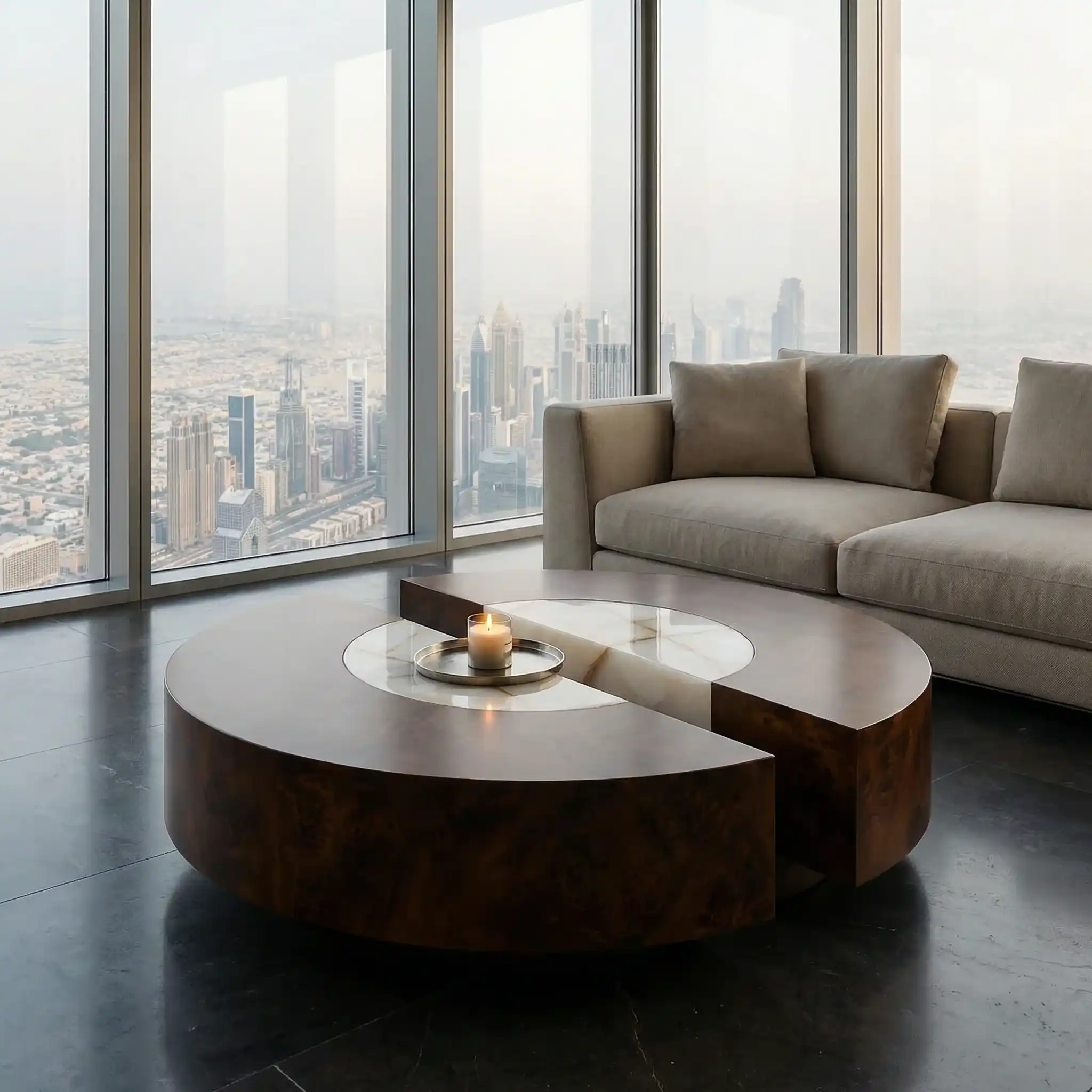 Diana Mermer Detaylı Orta Sehpa