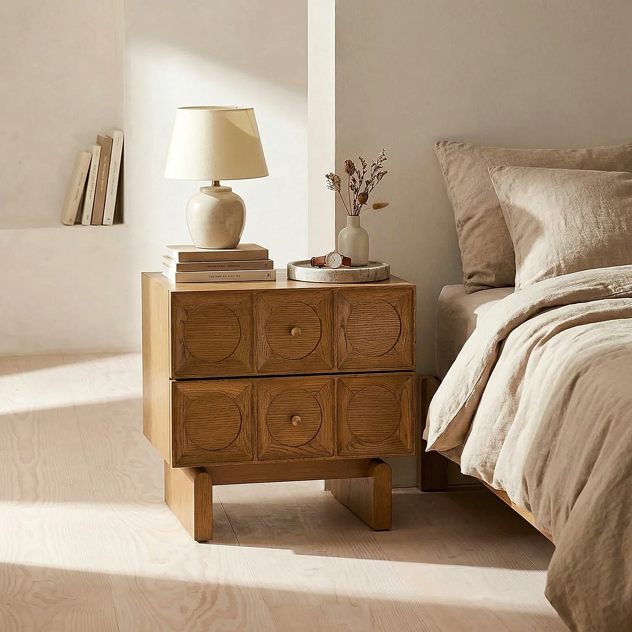 Elliot Ahşap Komodin