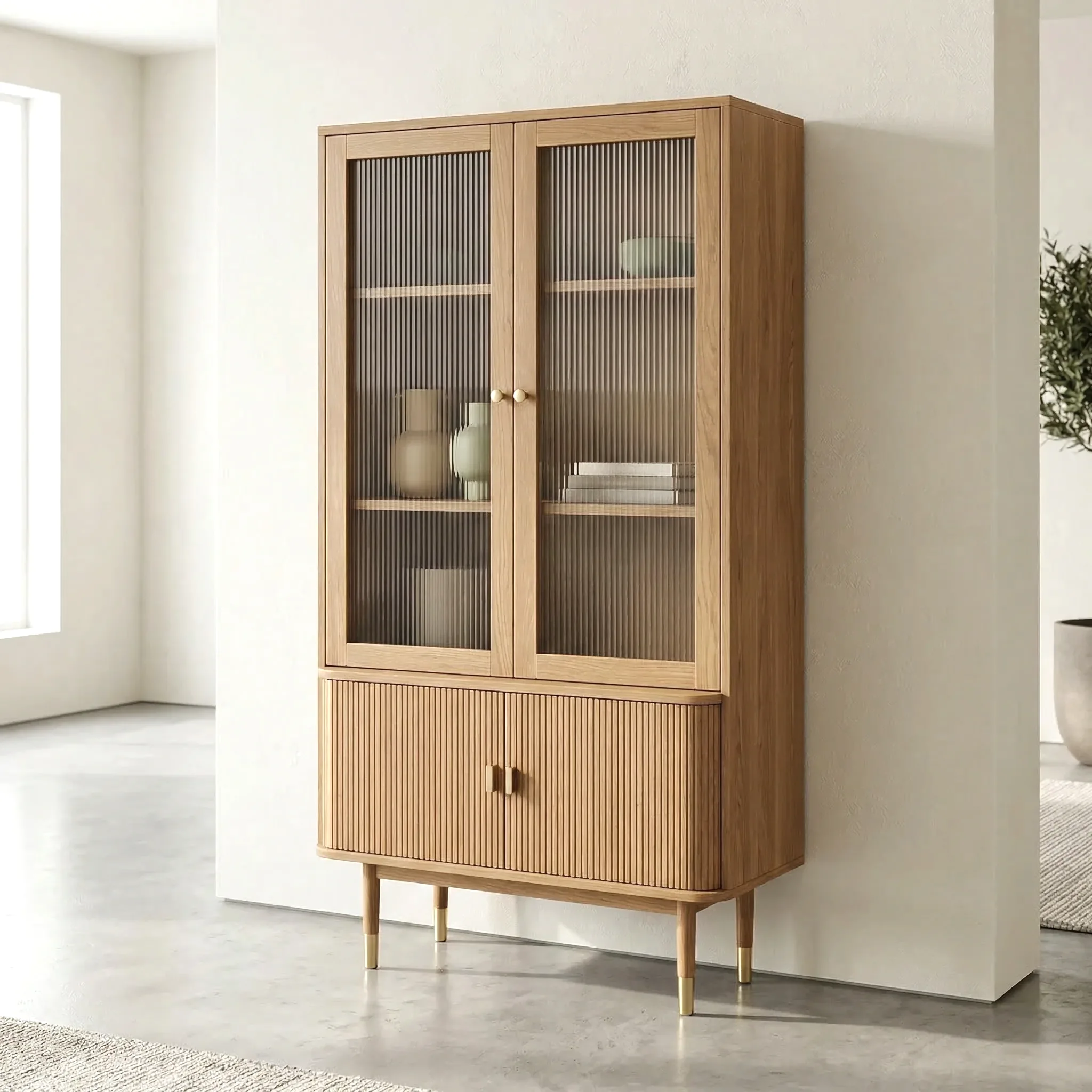 Emilyn Ahşap Vitrin