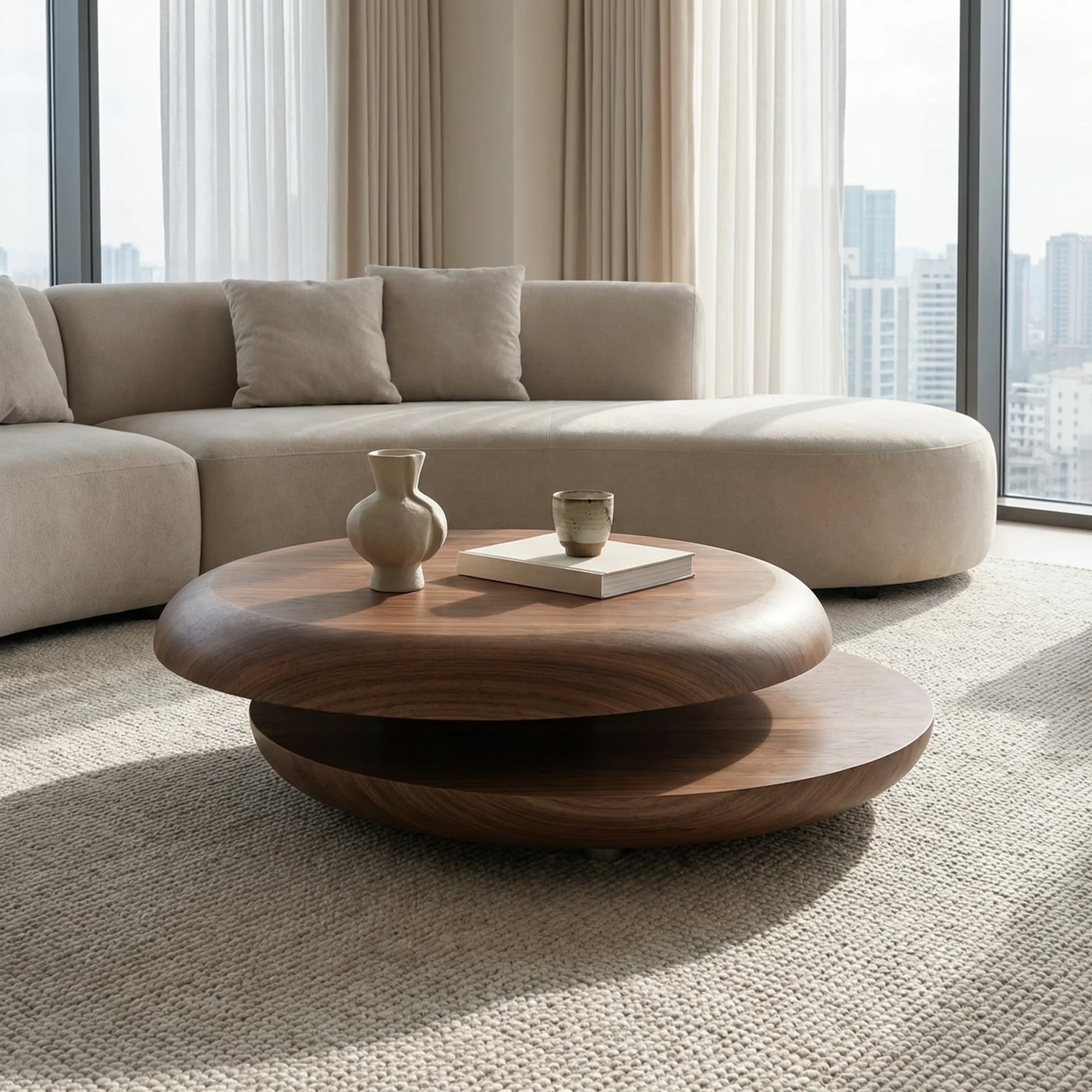 Evelyn Ahşap Orta Sehpa