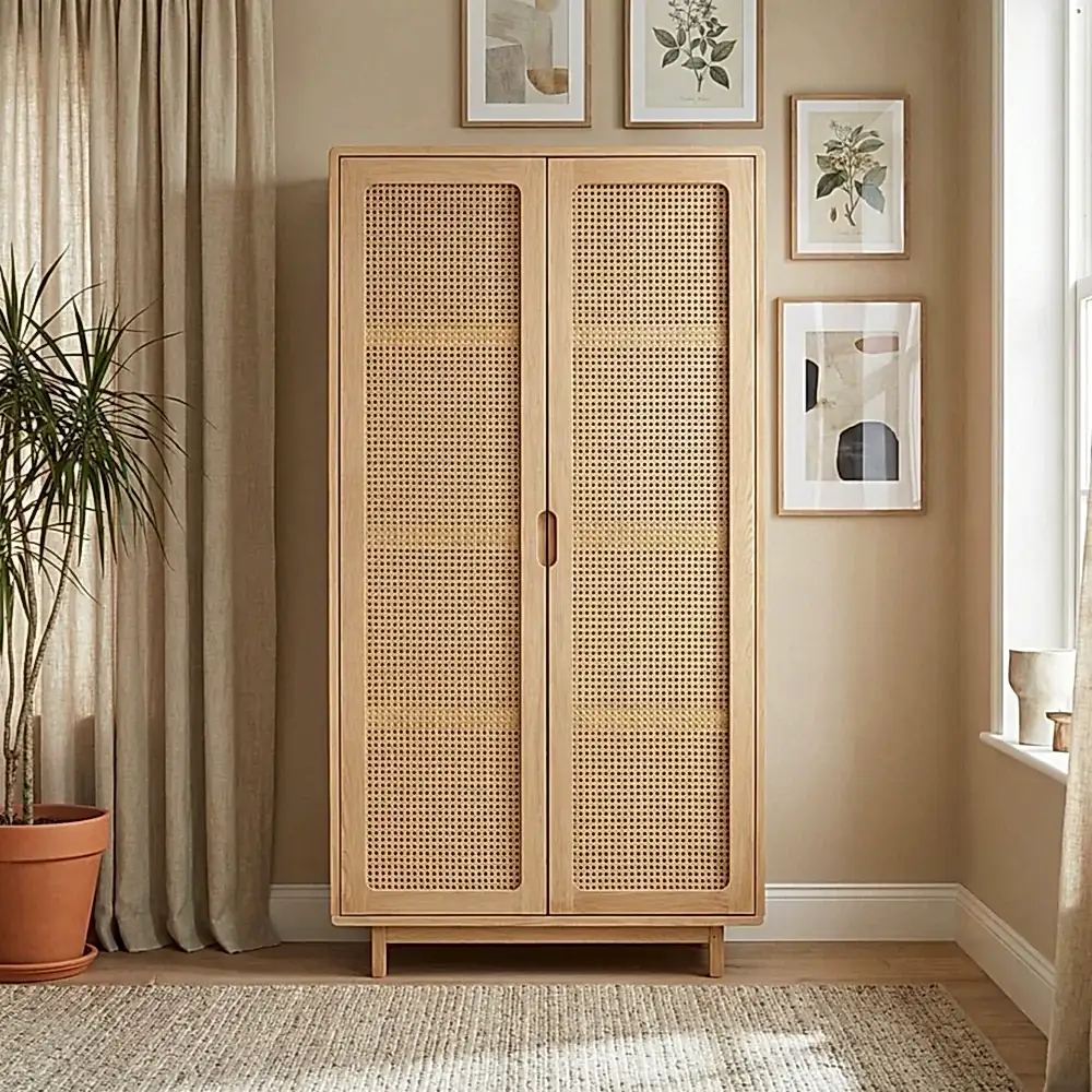 June Hazeranlı Ahşap Gardırop