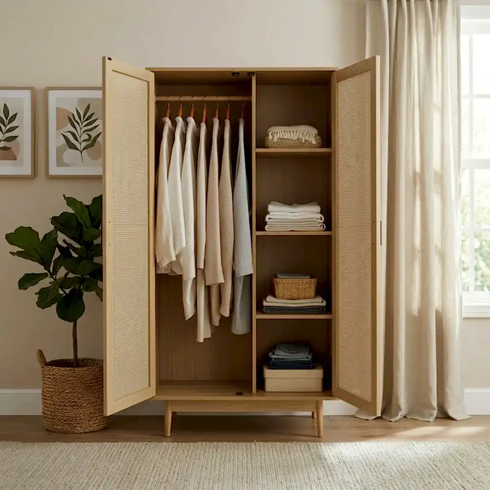 Karimaku Hazeranlı Ahşap Gardırop