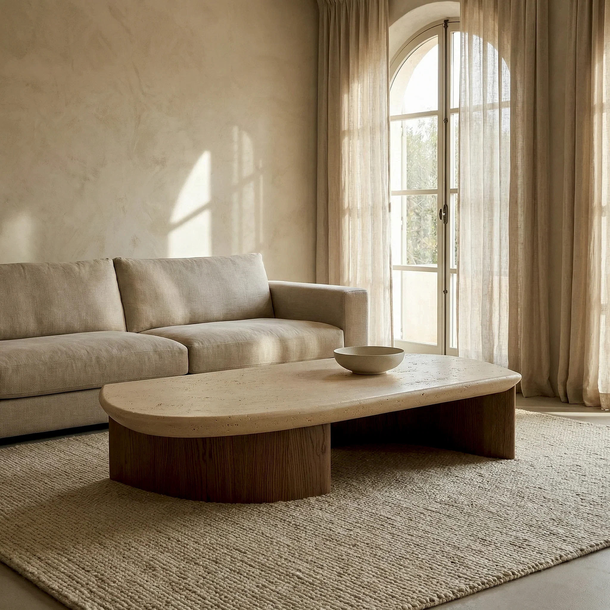 Laila Traverten Orta Sehpa