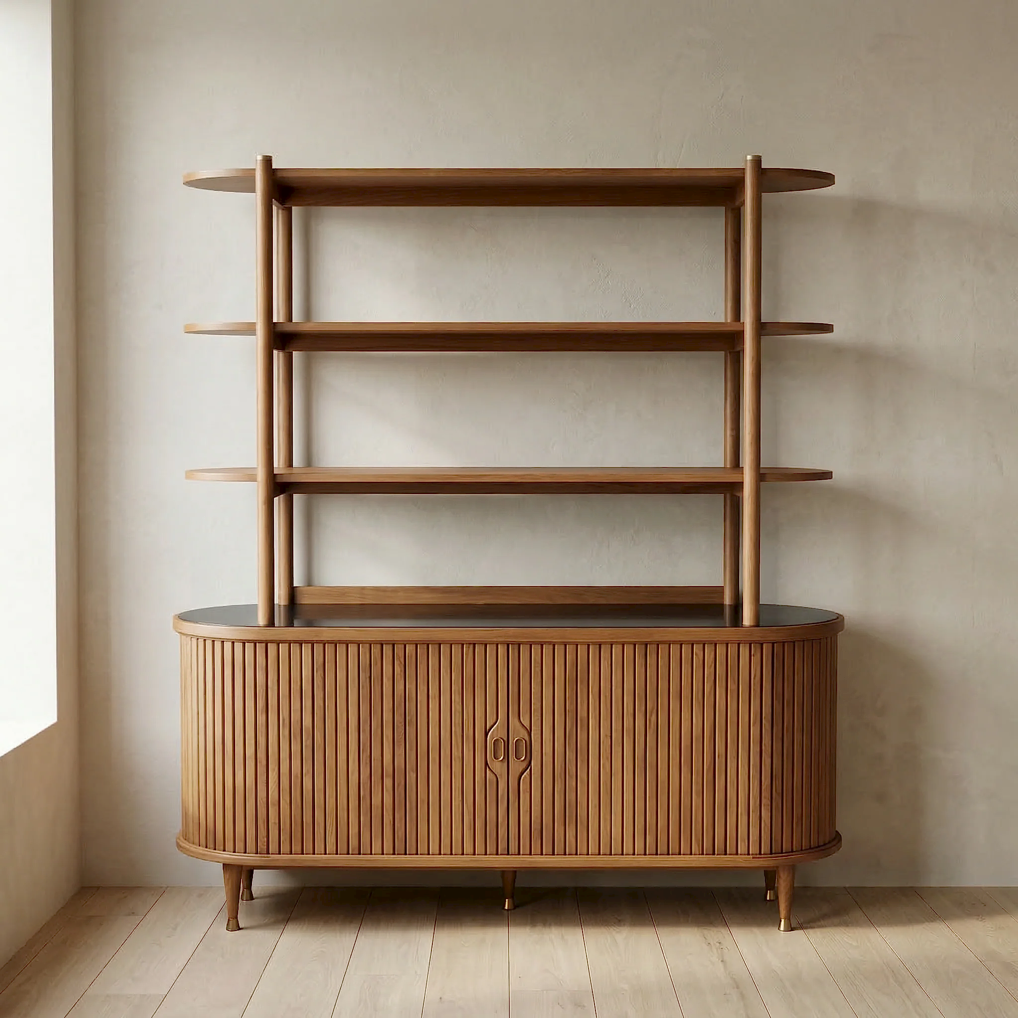 Lawrence Ahşap Büfe & Kitaplık