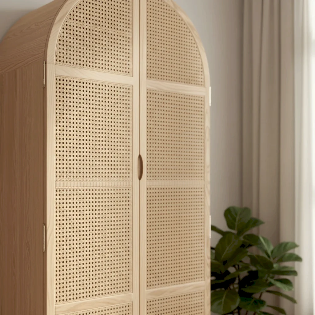 Lax Hazeranlı Ahşap Gardırop