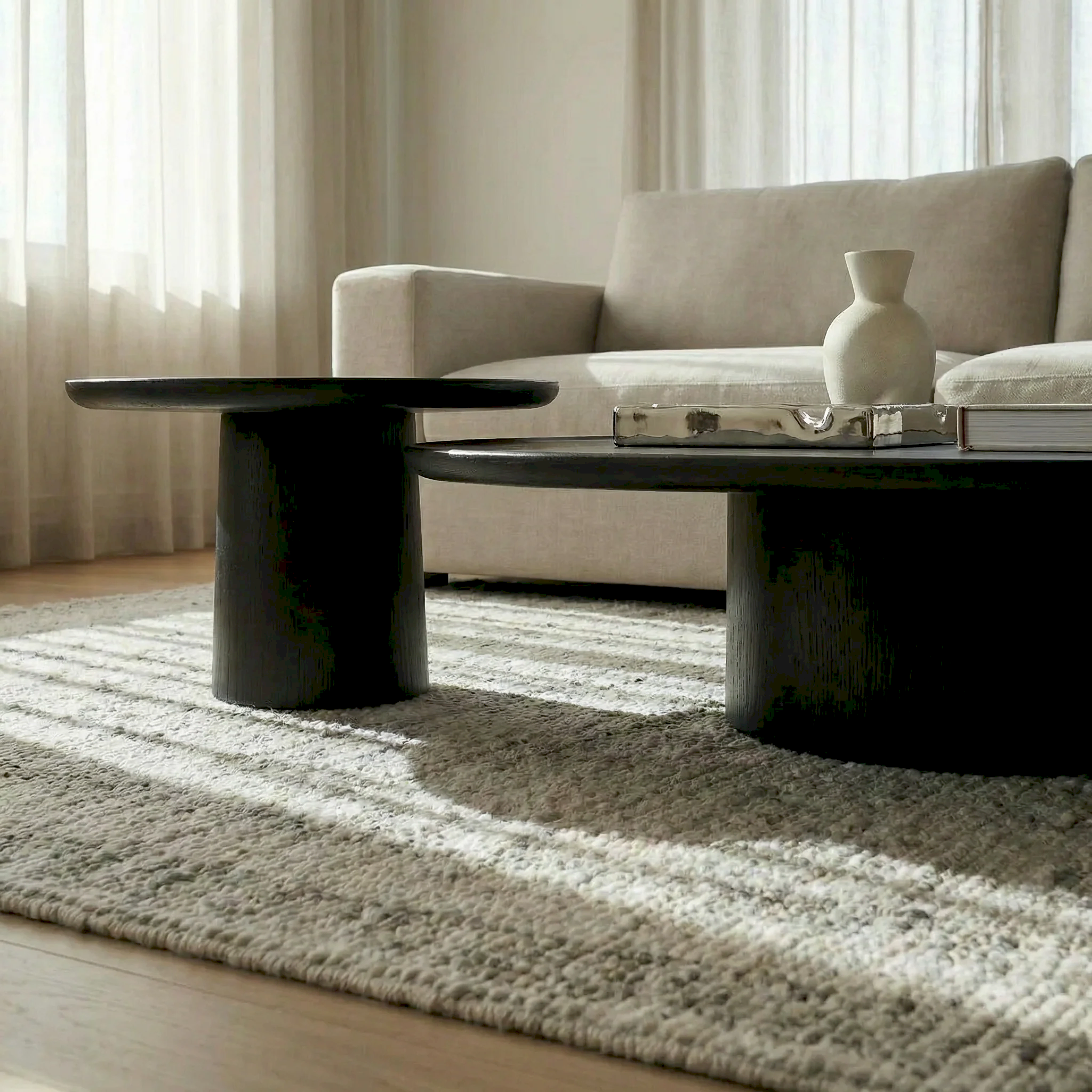 Leo Ahşap ikili Orta Sehpa