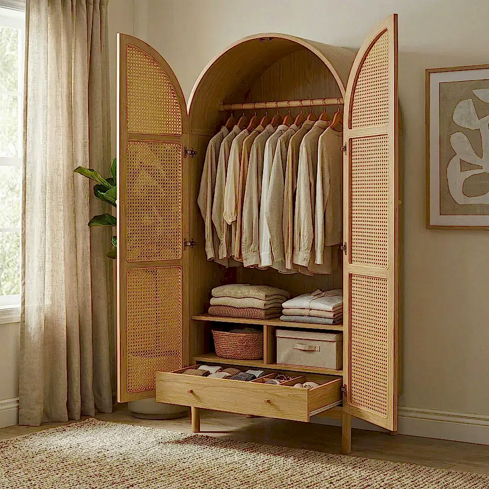 Limby Hazeranlı Ahşap Gardırop