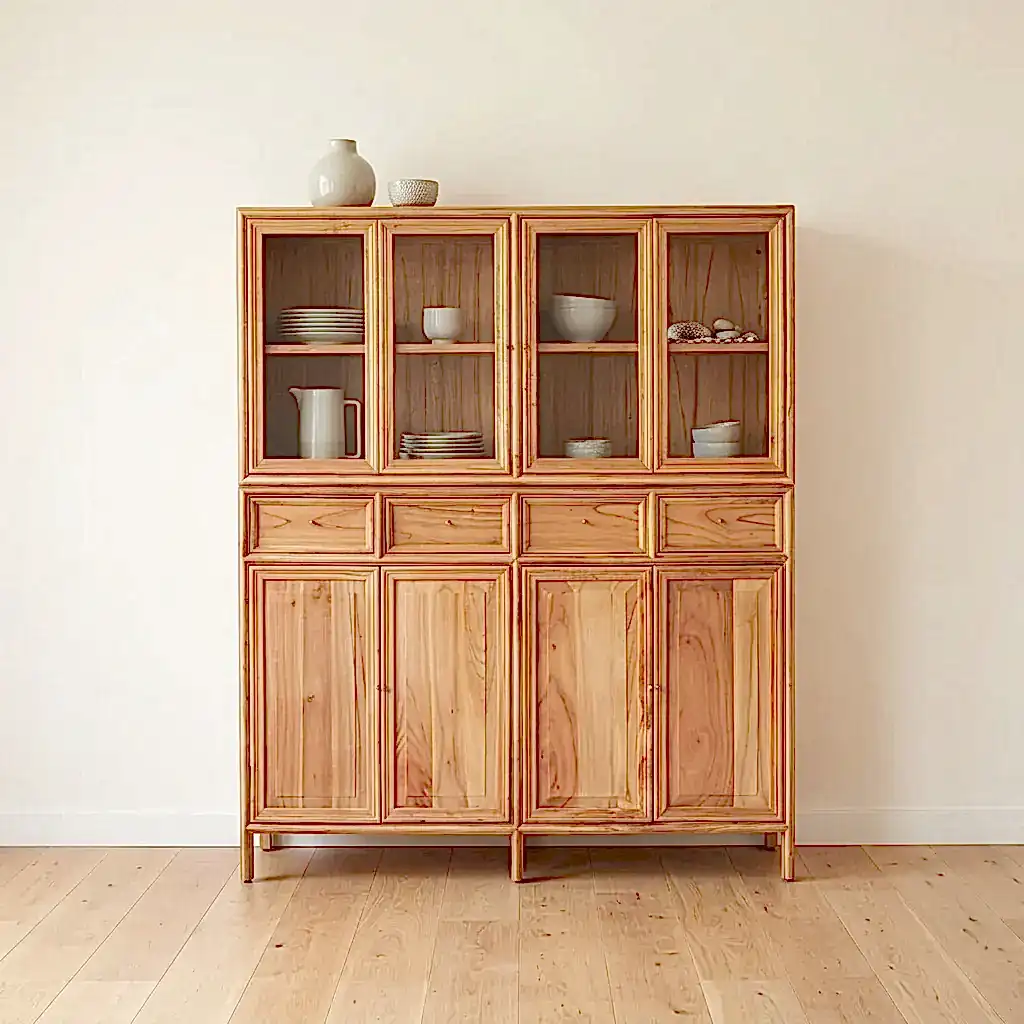 Lustrou Ahşap Büfe & Kitaplık