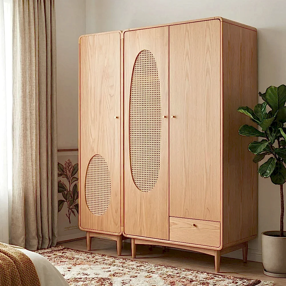 Nice Hazeranlı Ahşap Gardırop