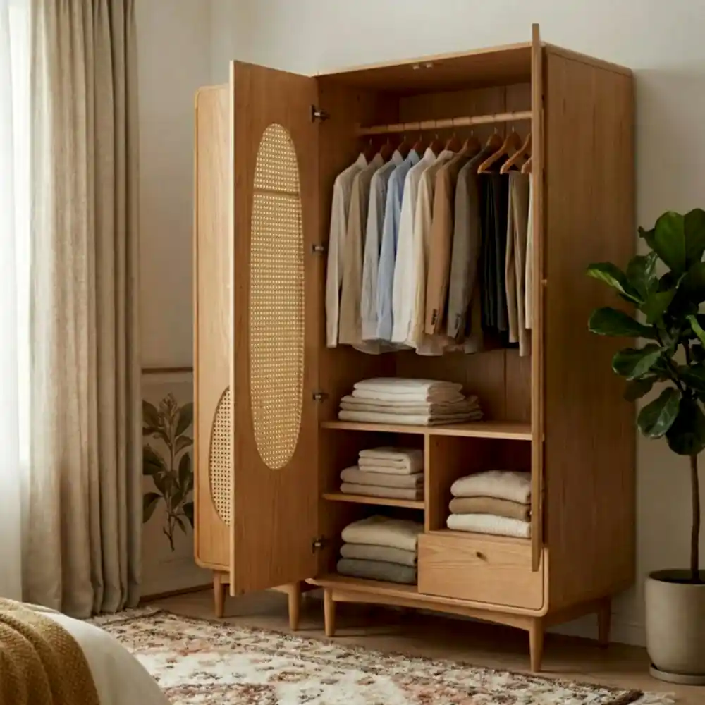 Nice Hazeranlı Ahşap Gardırop