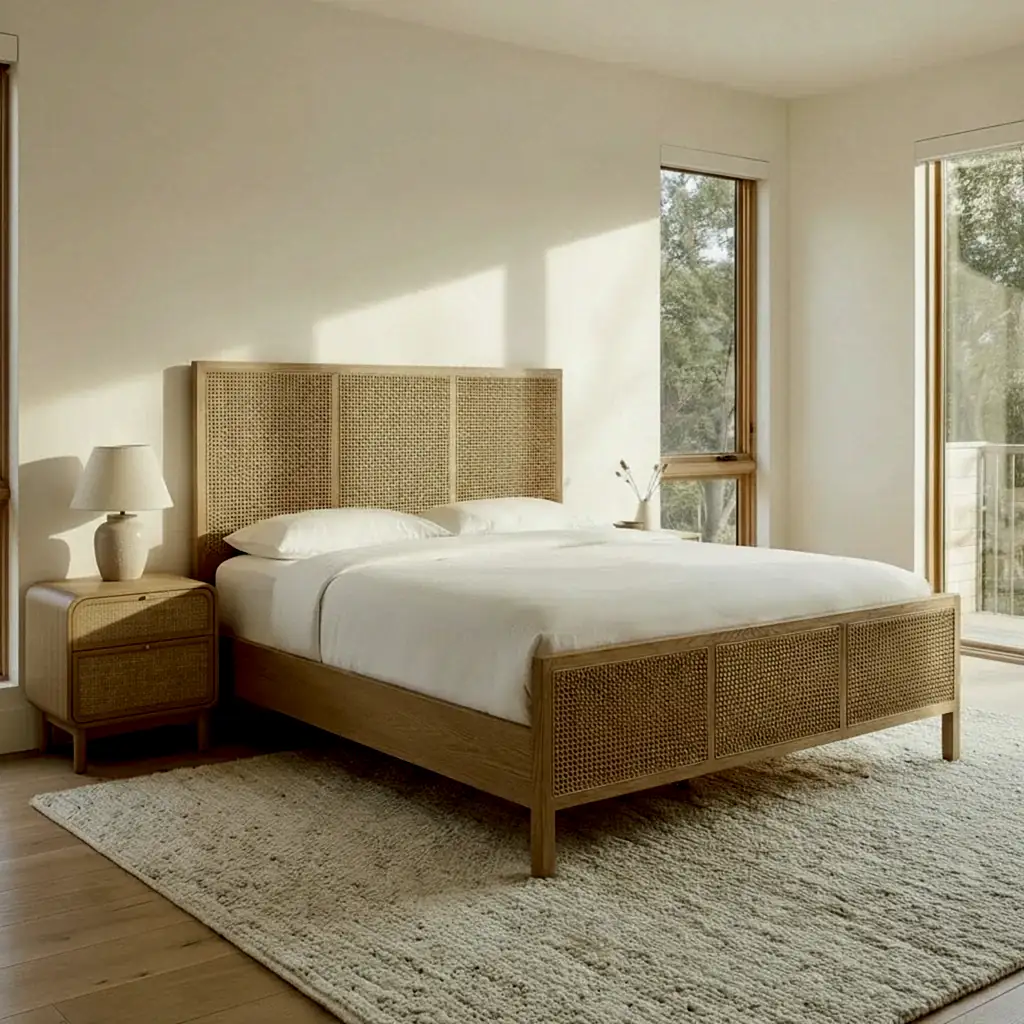 Nuxavi Hazeranlı Ahşap Karyola