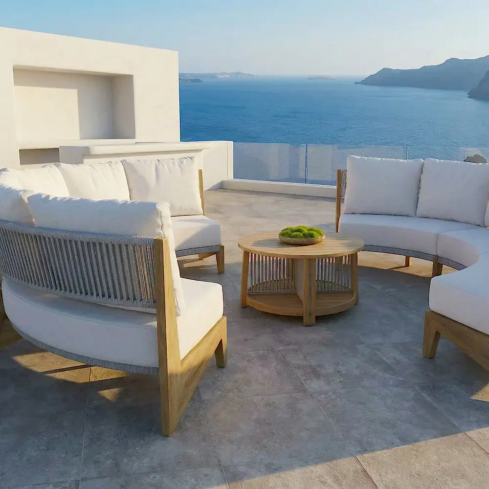 Opio Ahşap Bahçe Oturma Grubu