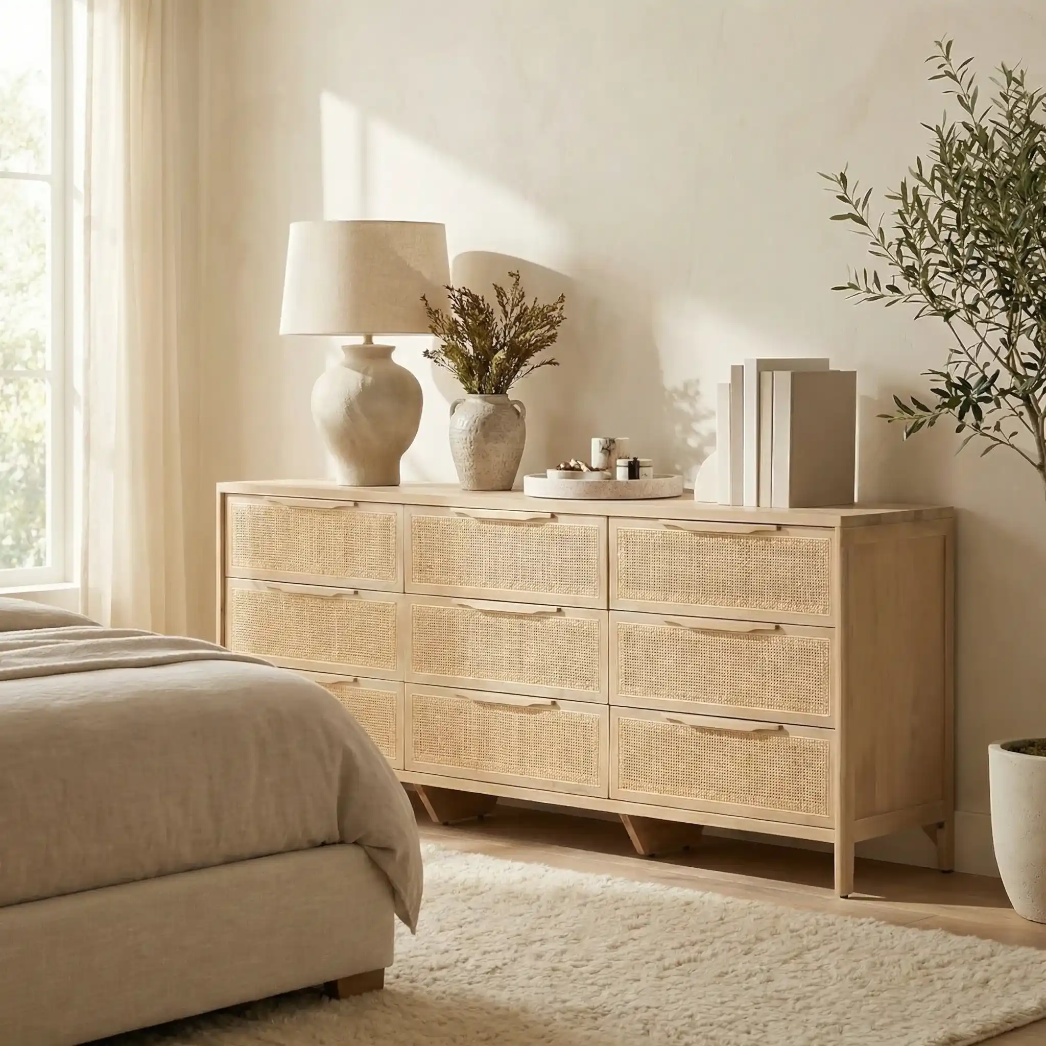 Oslo Hazeranlı Ahşap Şifonyer