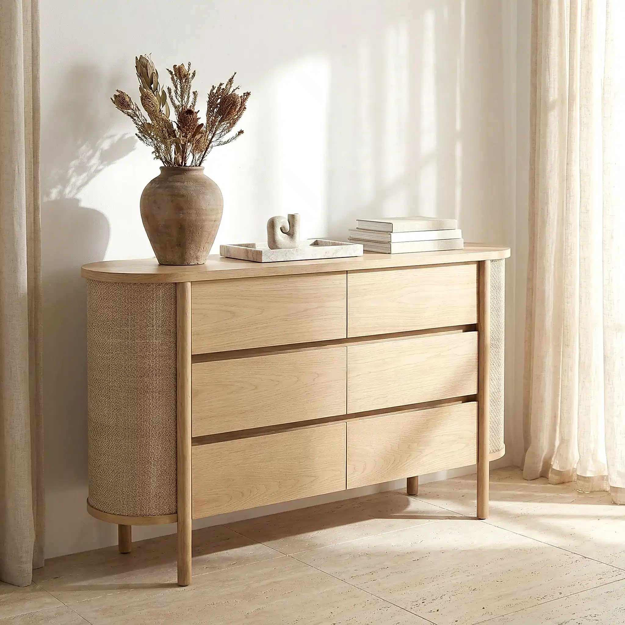 Parker Hazeranlı Ahşap Şifonyer