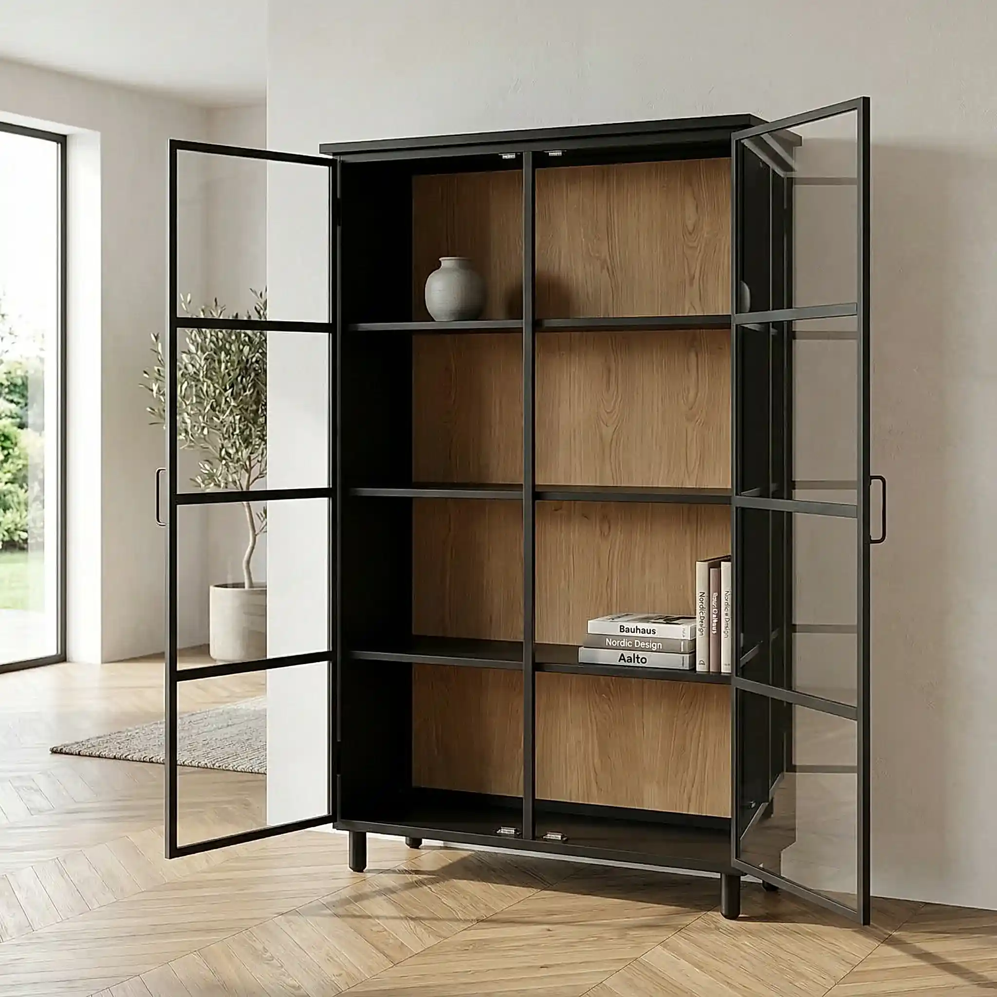 Peuma Ahşap Büfe & Kitaplık