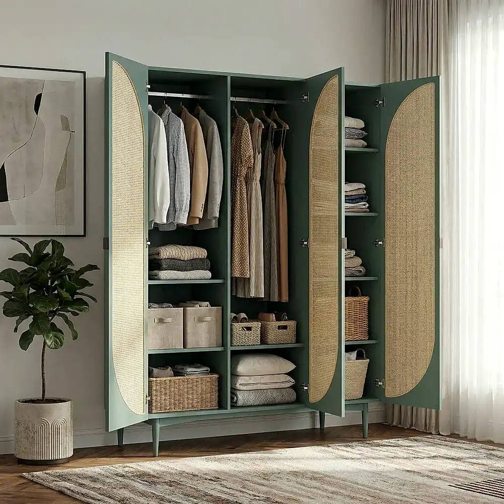 Poses Hazeranlı Ahşap Gardırop