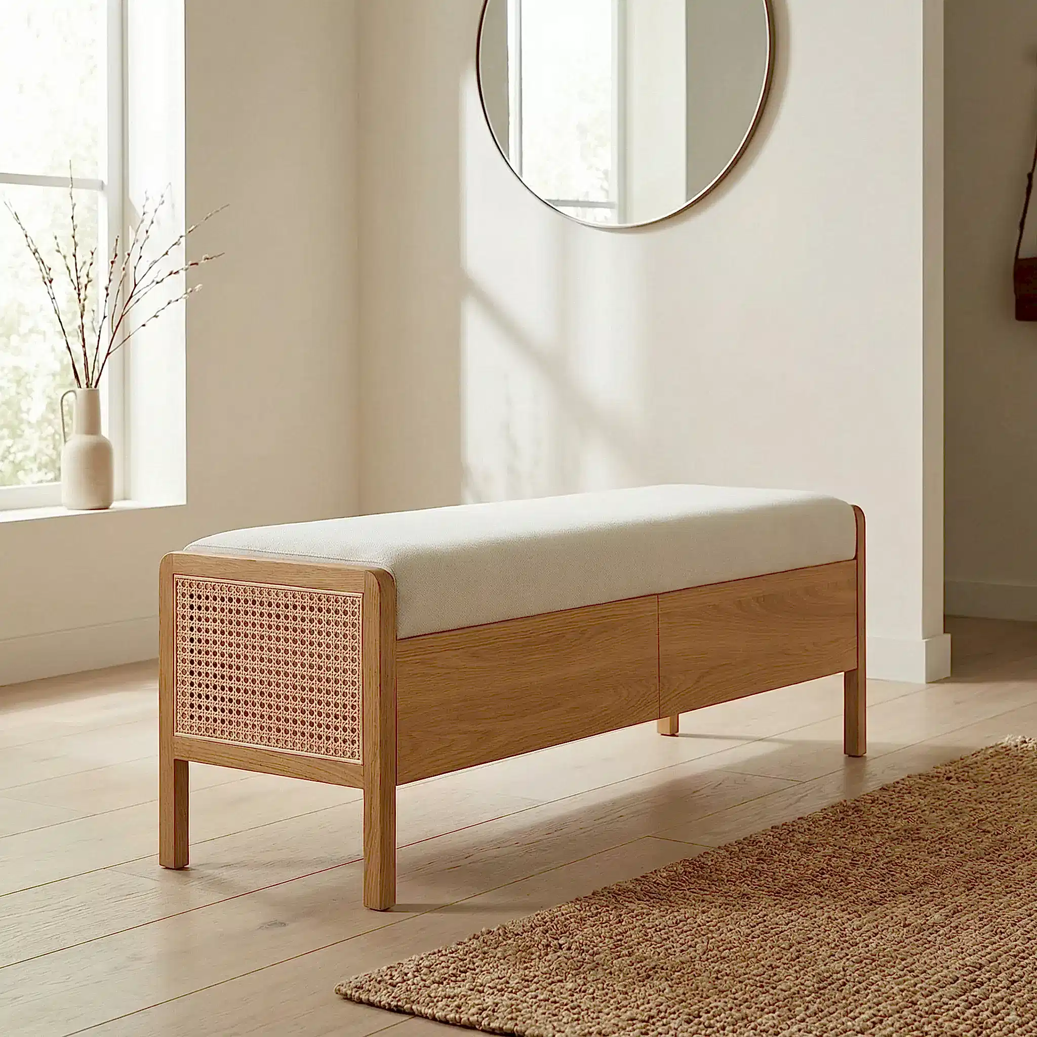 Retreat Hazeranlı Ahşap Bench