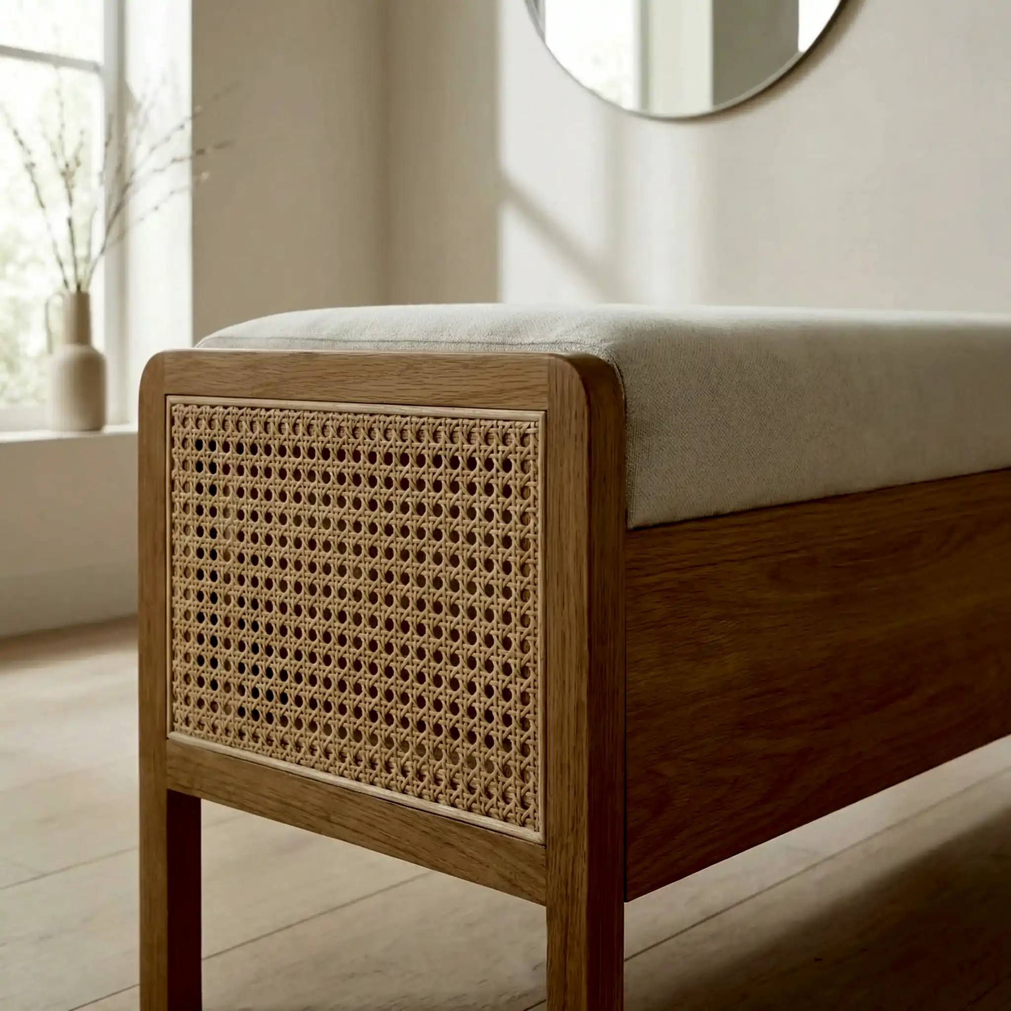 Retreat Hazeranlı Ahşap Bench