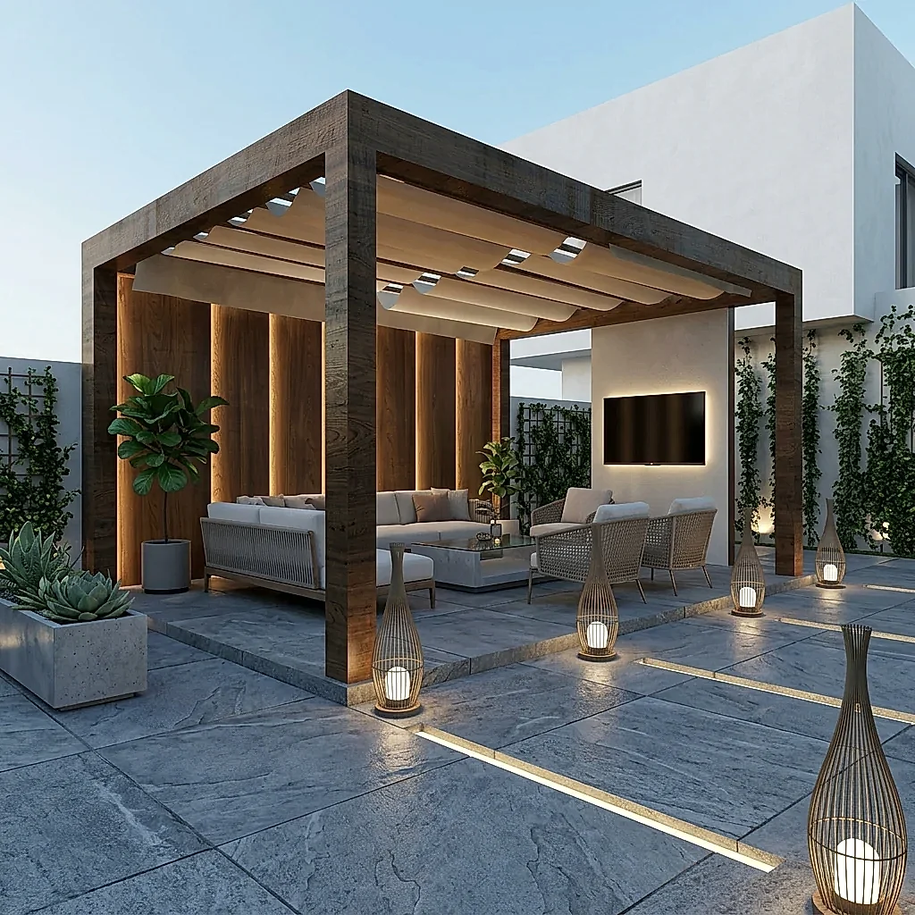 Rolling Ahşap Pergola