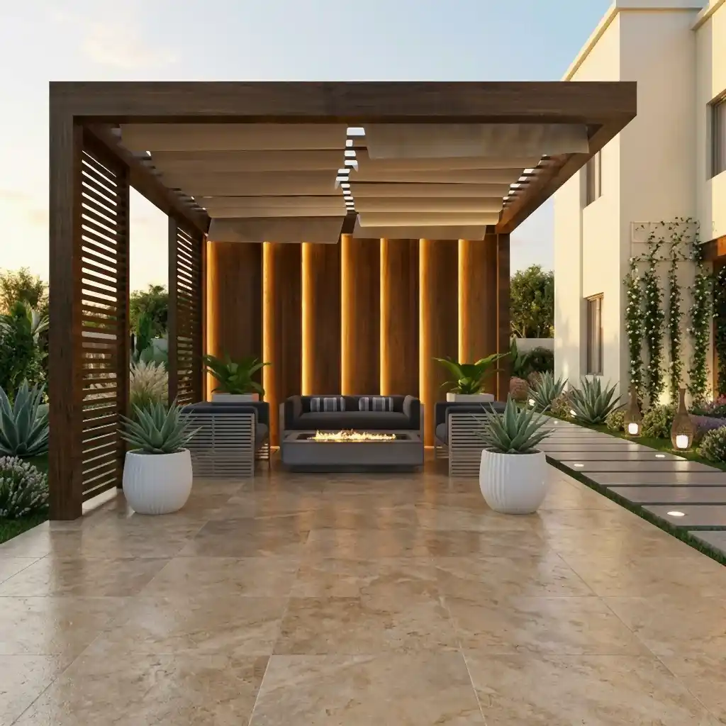 Rolling Ahşap Pergola