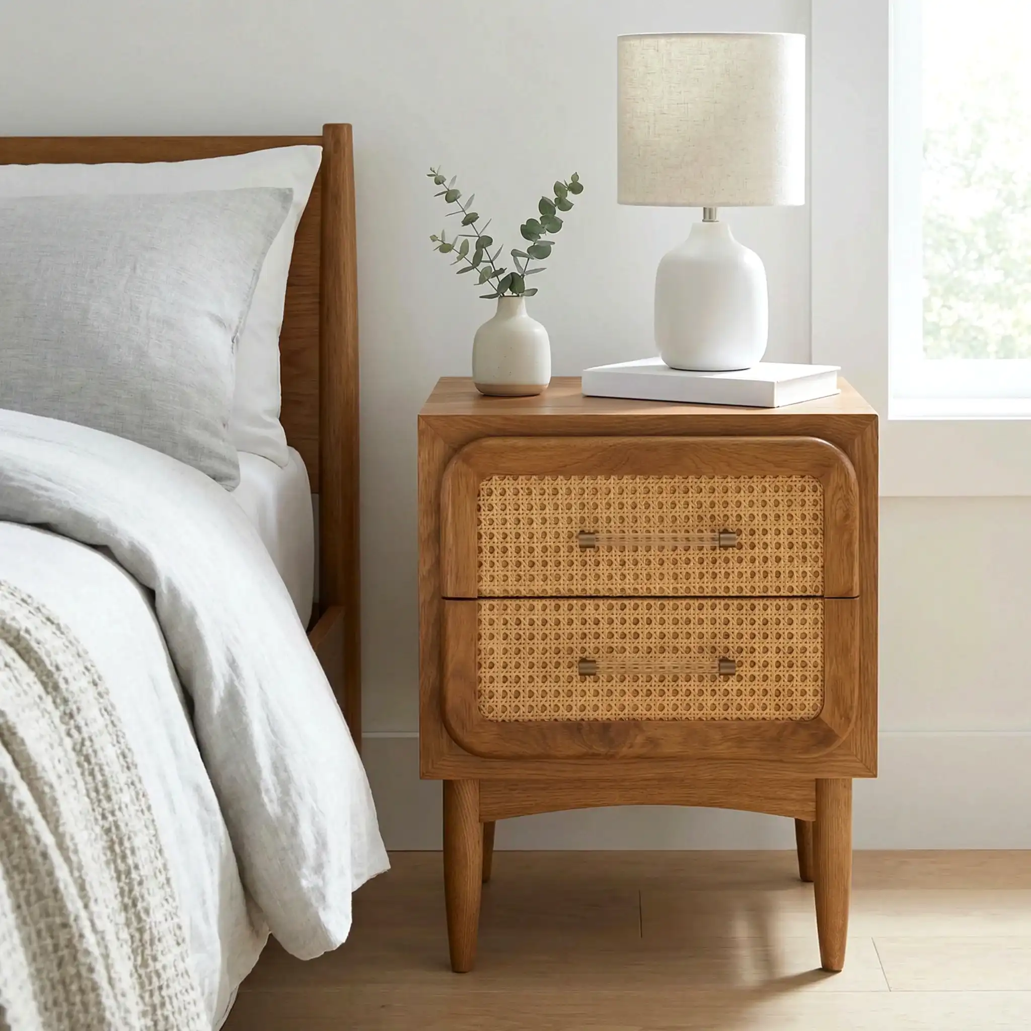 Rosaline Hazeranlı Ahşap Komodin