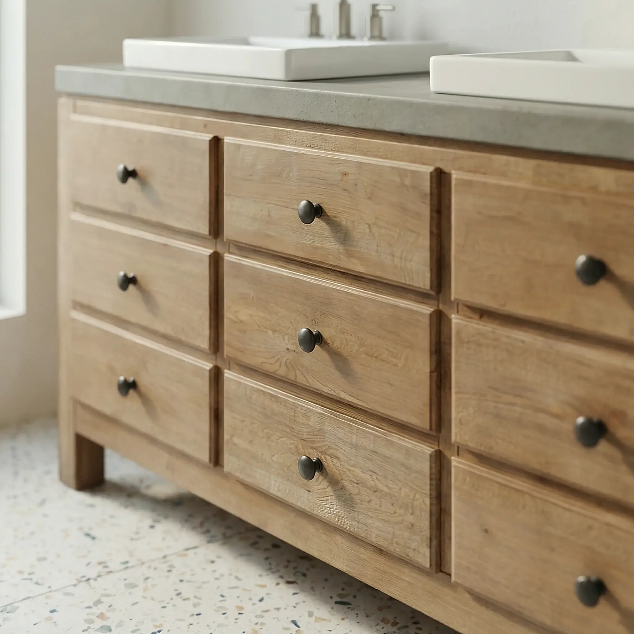 Shaleyn Ahşap Banyo Dolabı