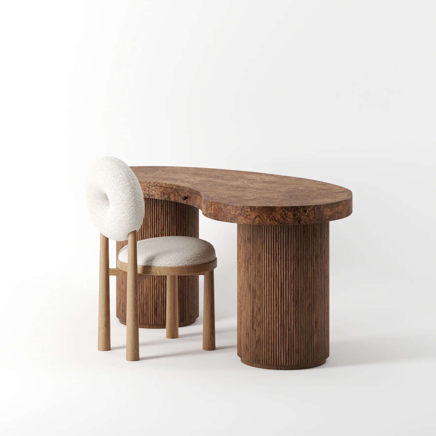 Slyvester Ahşap Makyaj Masası