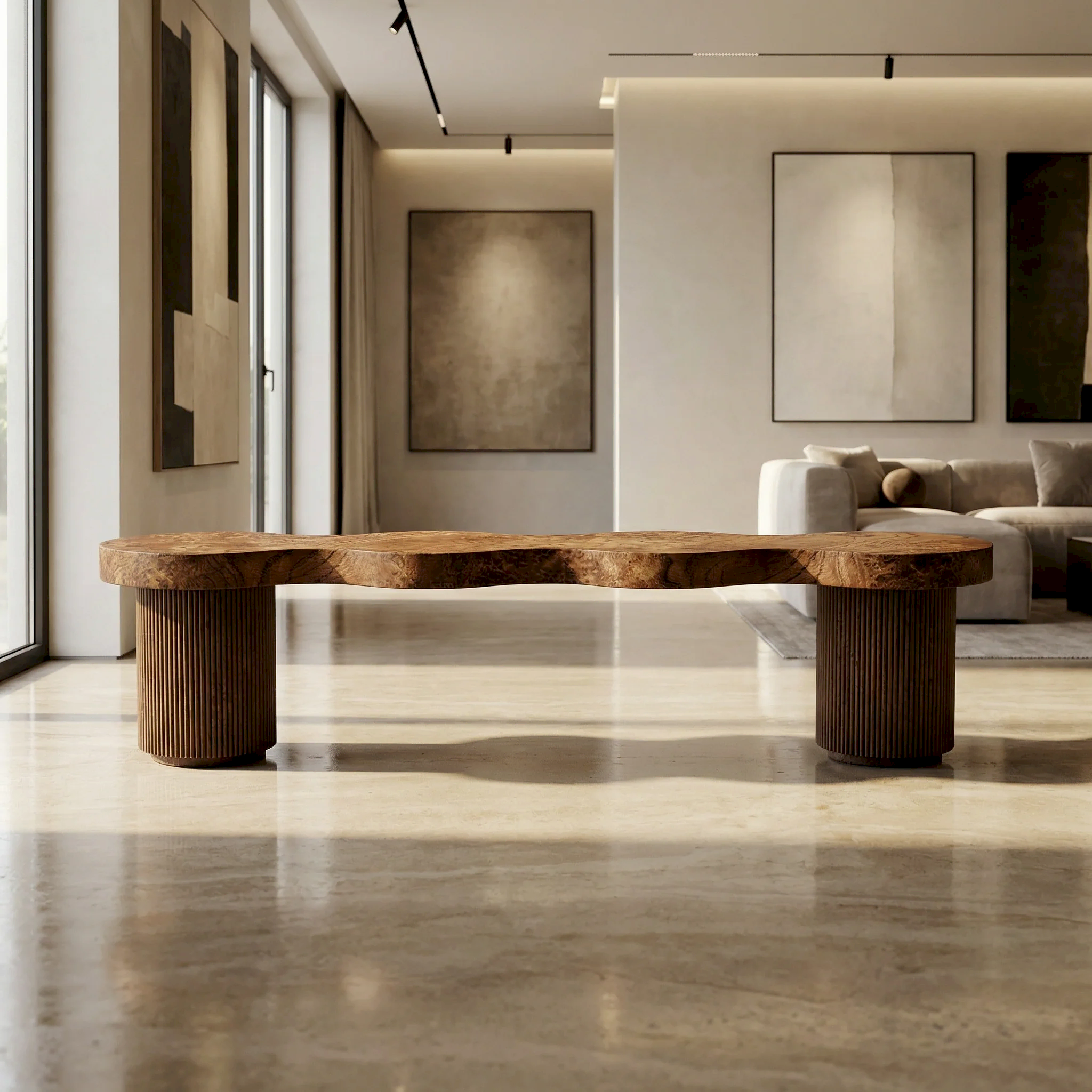 Slyvester Ahşap Bench 3