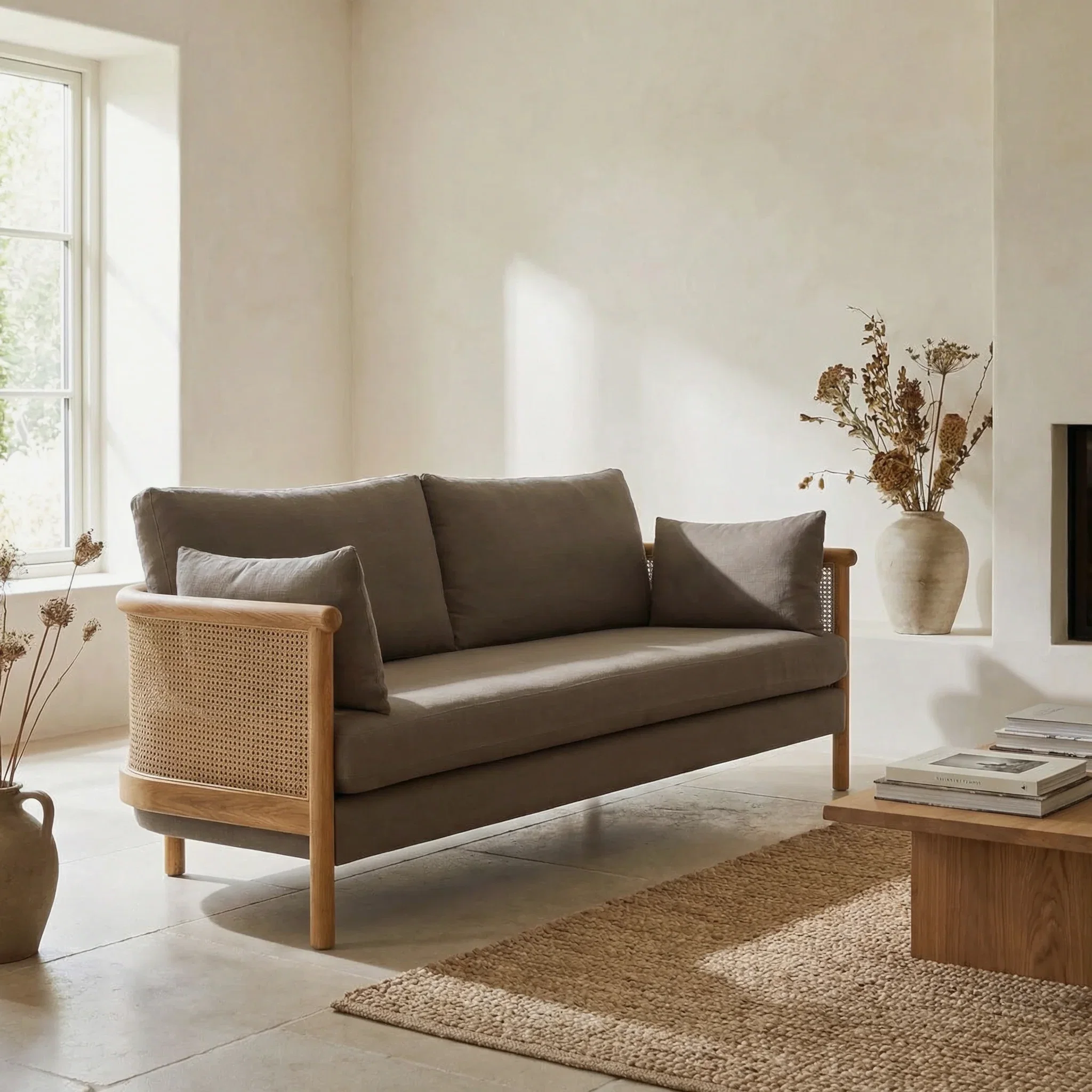 Soffy Hazeranlı Ahşap Koltuk