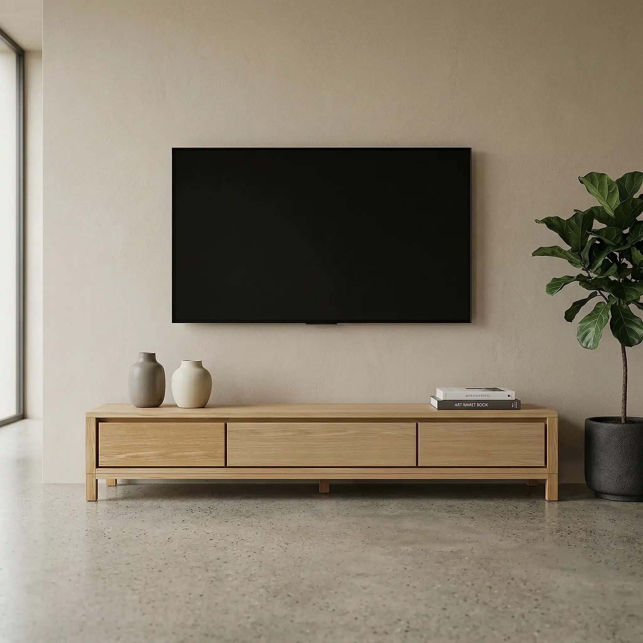 Soldre Ahşap TV Ünitesi