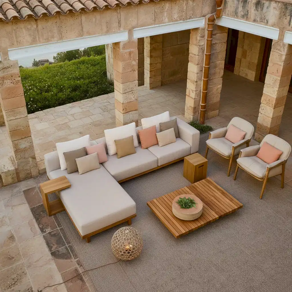 Suwis Ahşap Bahçe Oturma Grubu