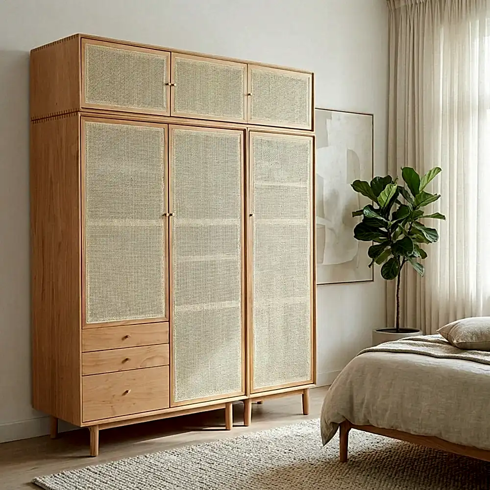 Toucan Hazeranlı Ahşap Gardırop