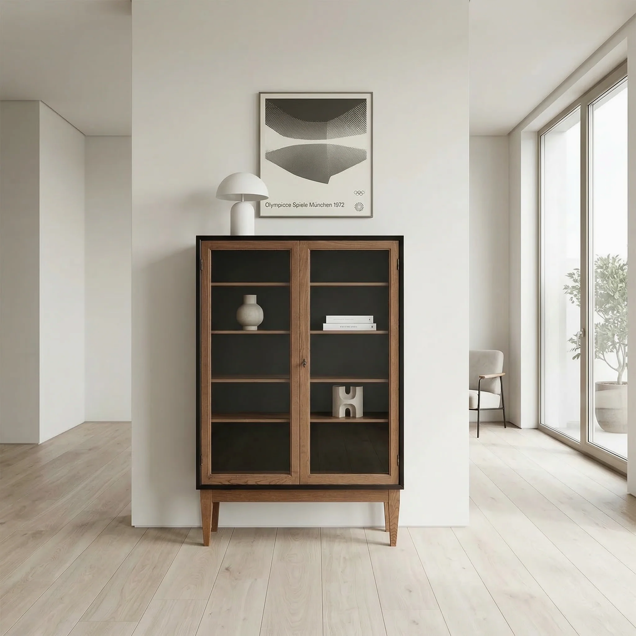 Tulina Ahşap Vitrin