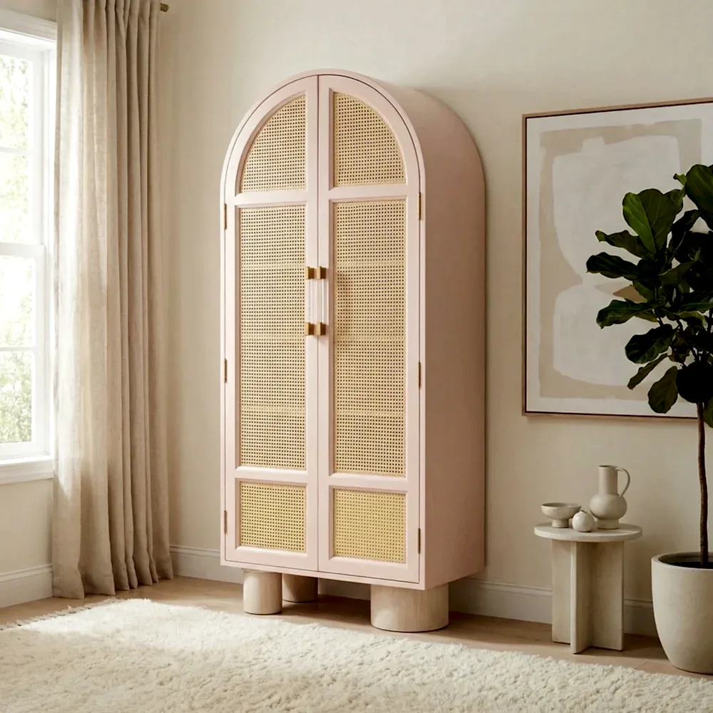 Verde Hazeranlı Ahşap Gardırop