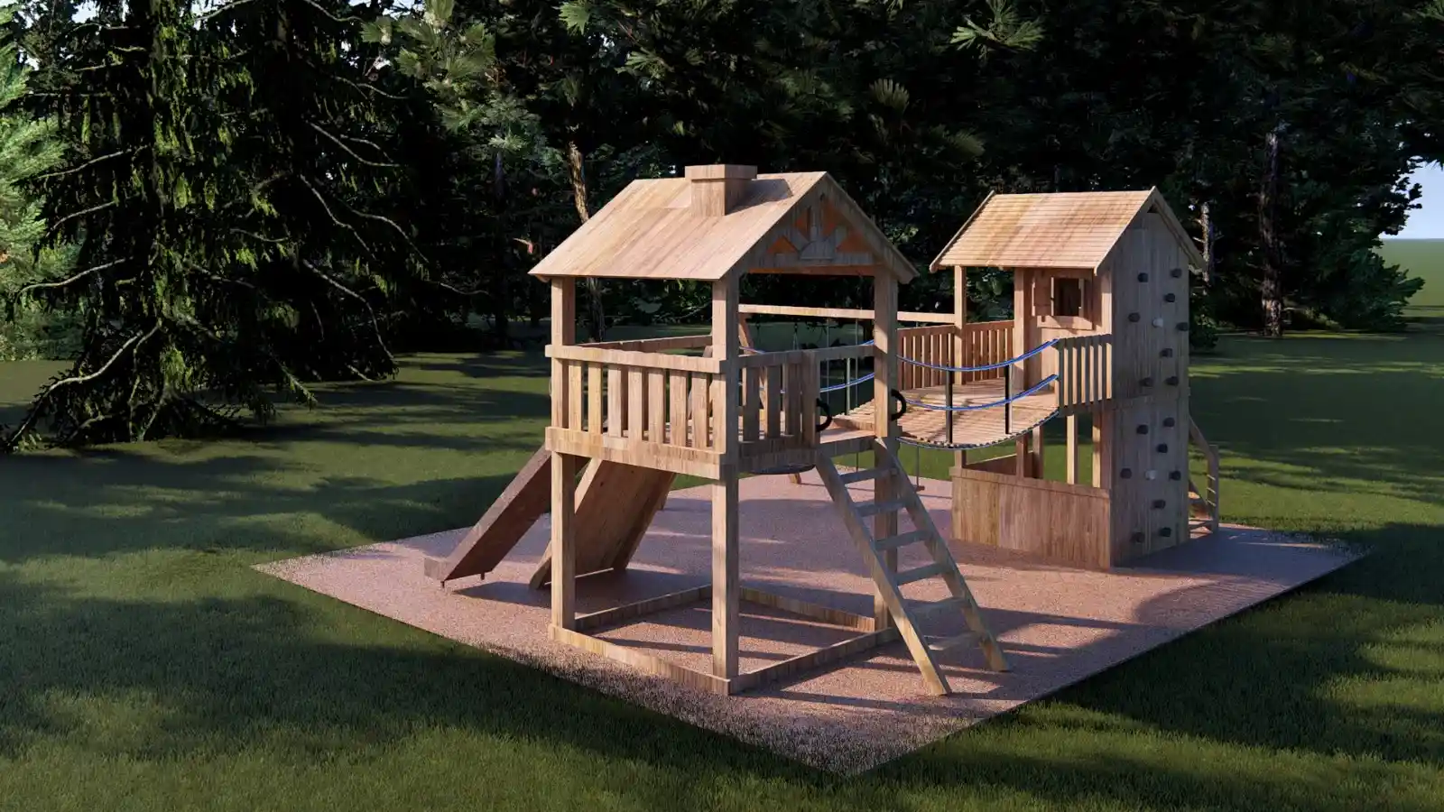 Woody Ahşap Oyun Evi & Parkı