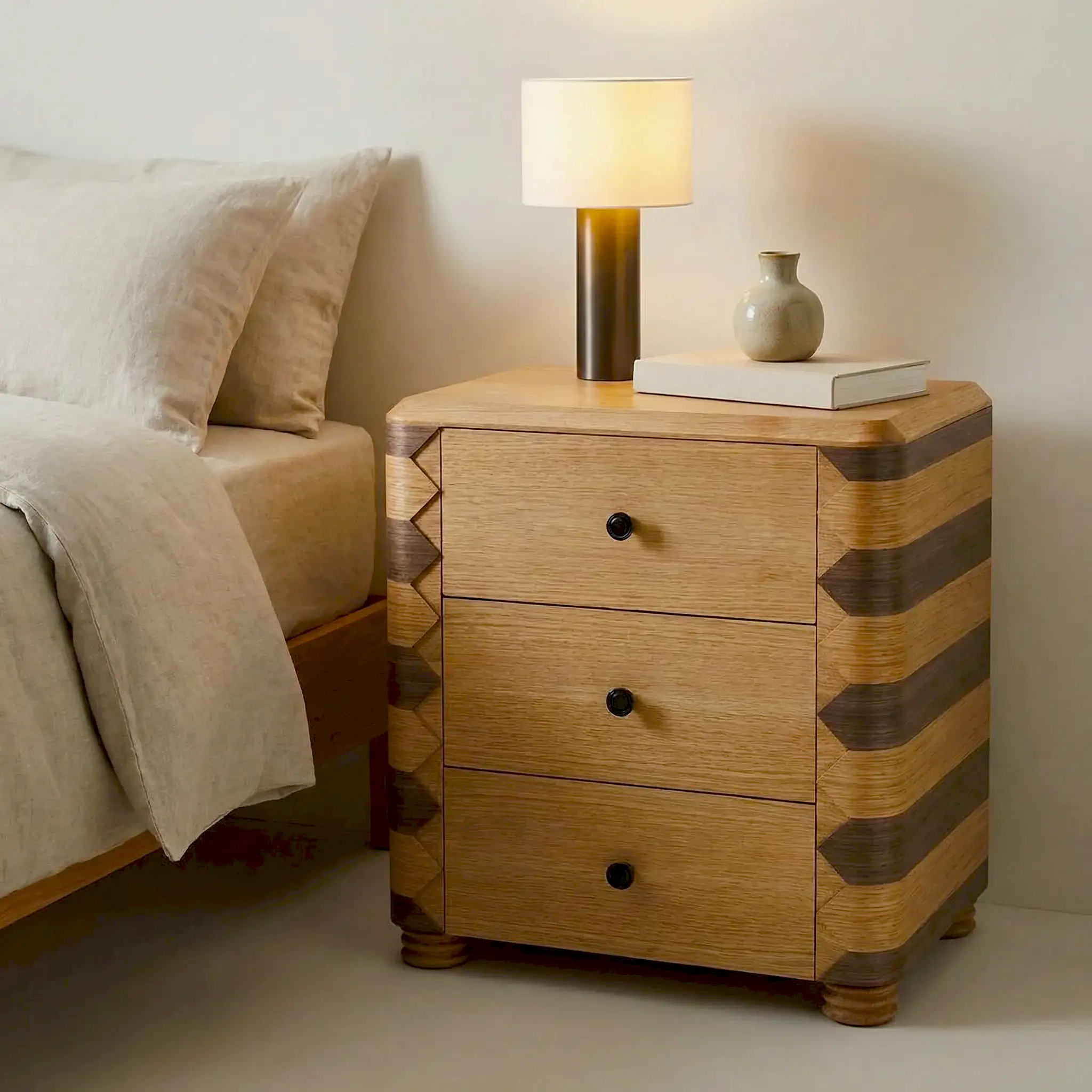 Wardell Ahşap Komodin