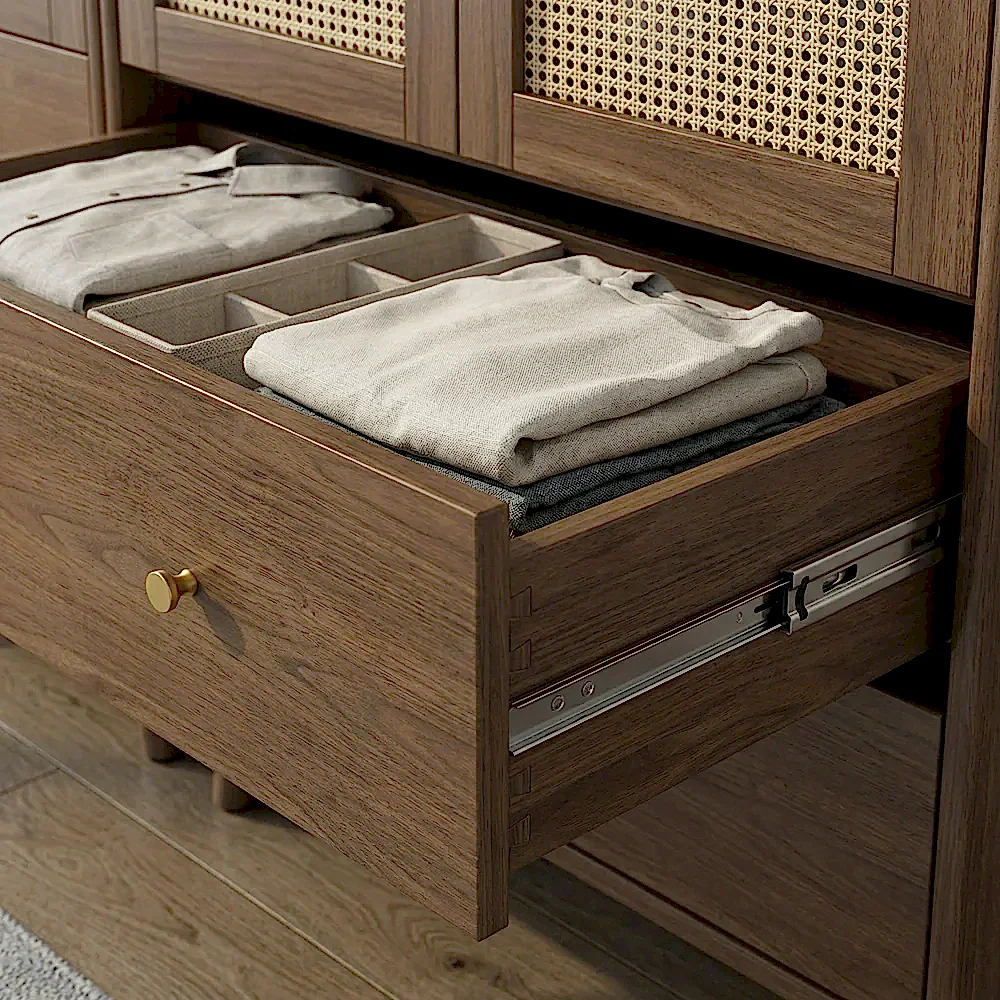 Zen Hazeranlı Ahşap Gardırop